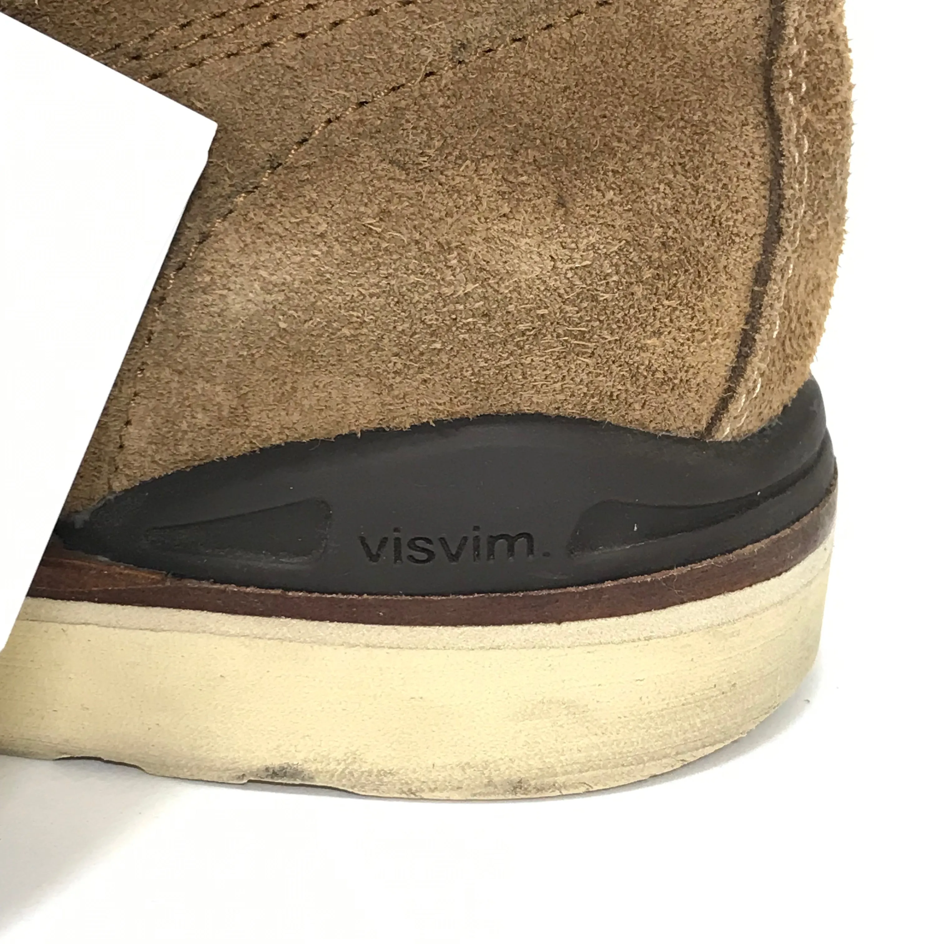[8.5] Visvim Virgil Boots Folk Suede Lt Brown