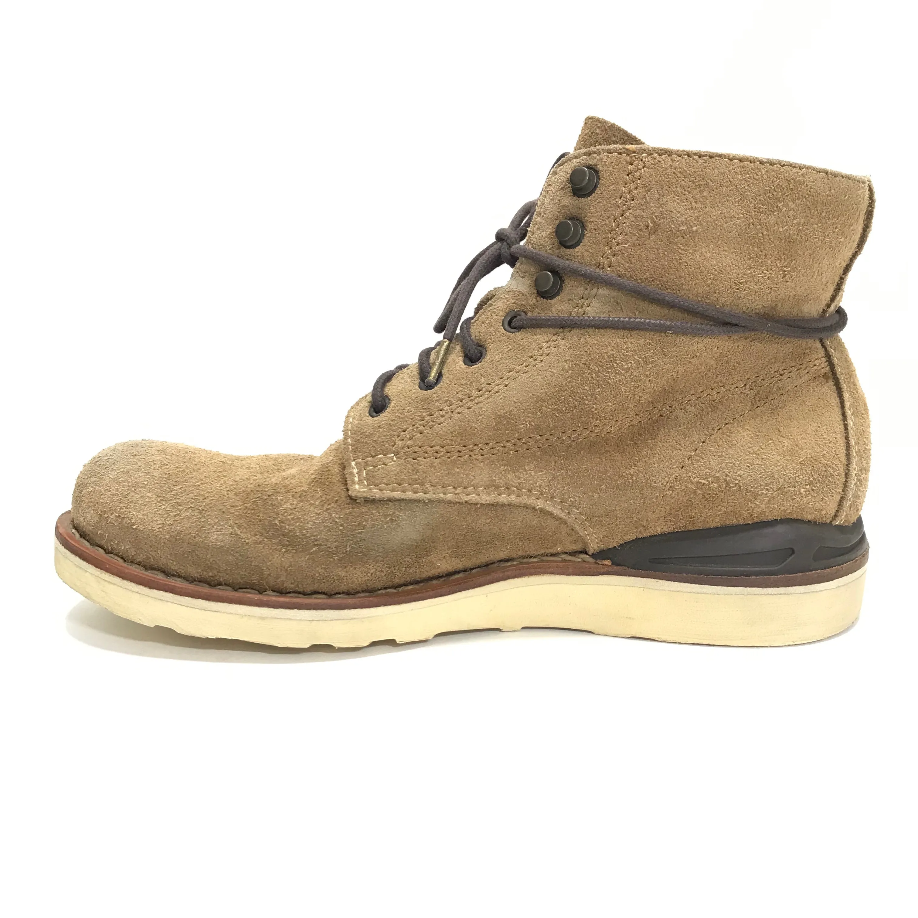 [8.5] Visvim Virgil Boots Folk Suede Lt Brown
