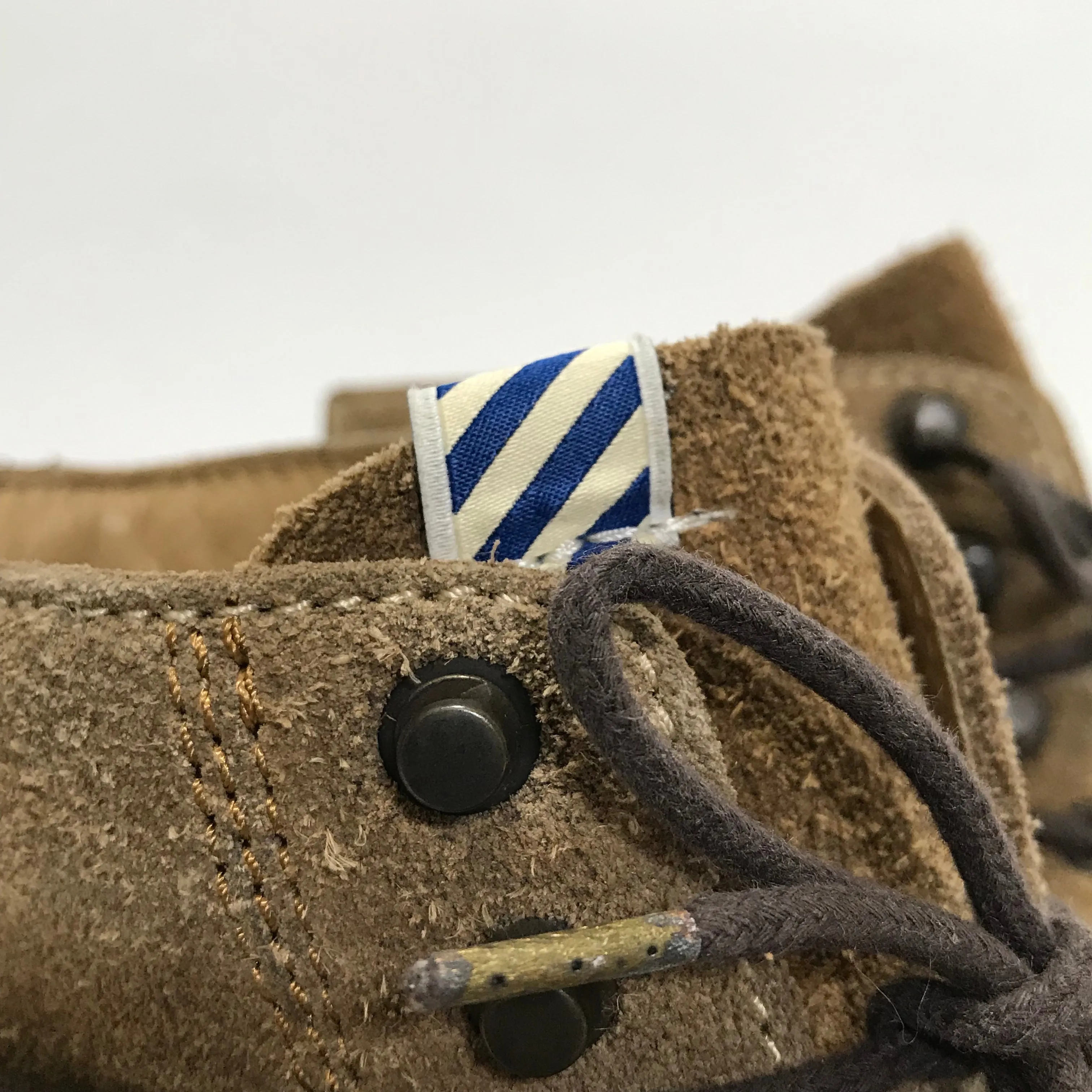 [8.5] Visvim Virgil Boots Folk Suede Lt Brown