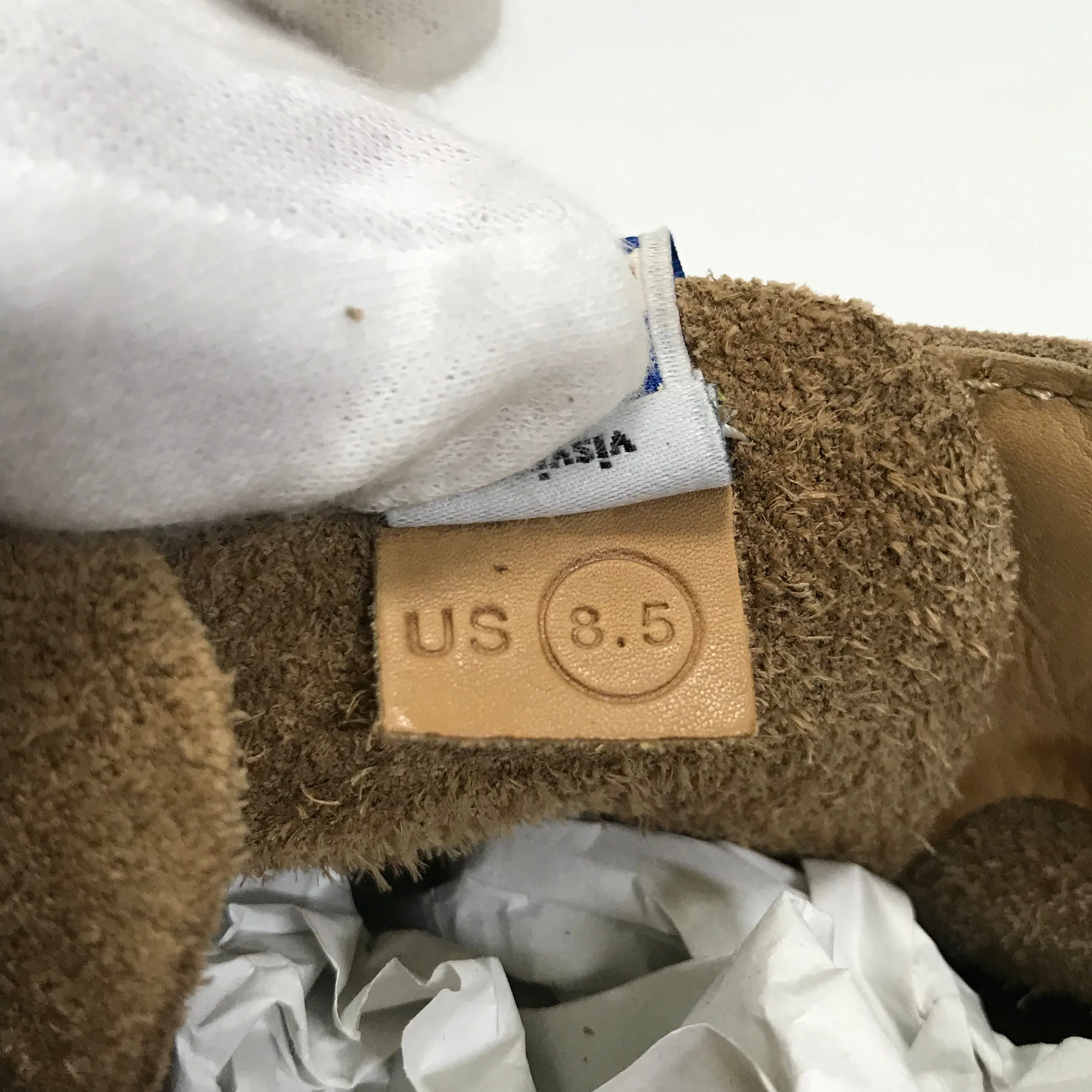 [8.5] Visvim Virgil Boots Folk Suede Lt Brown