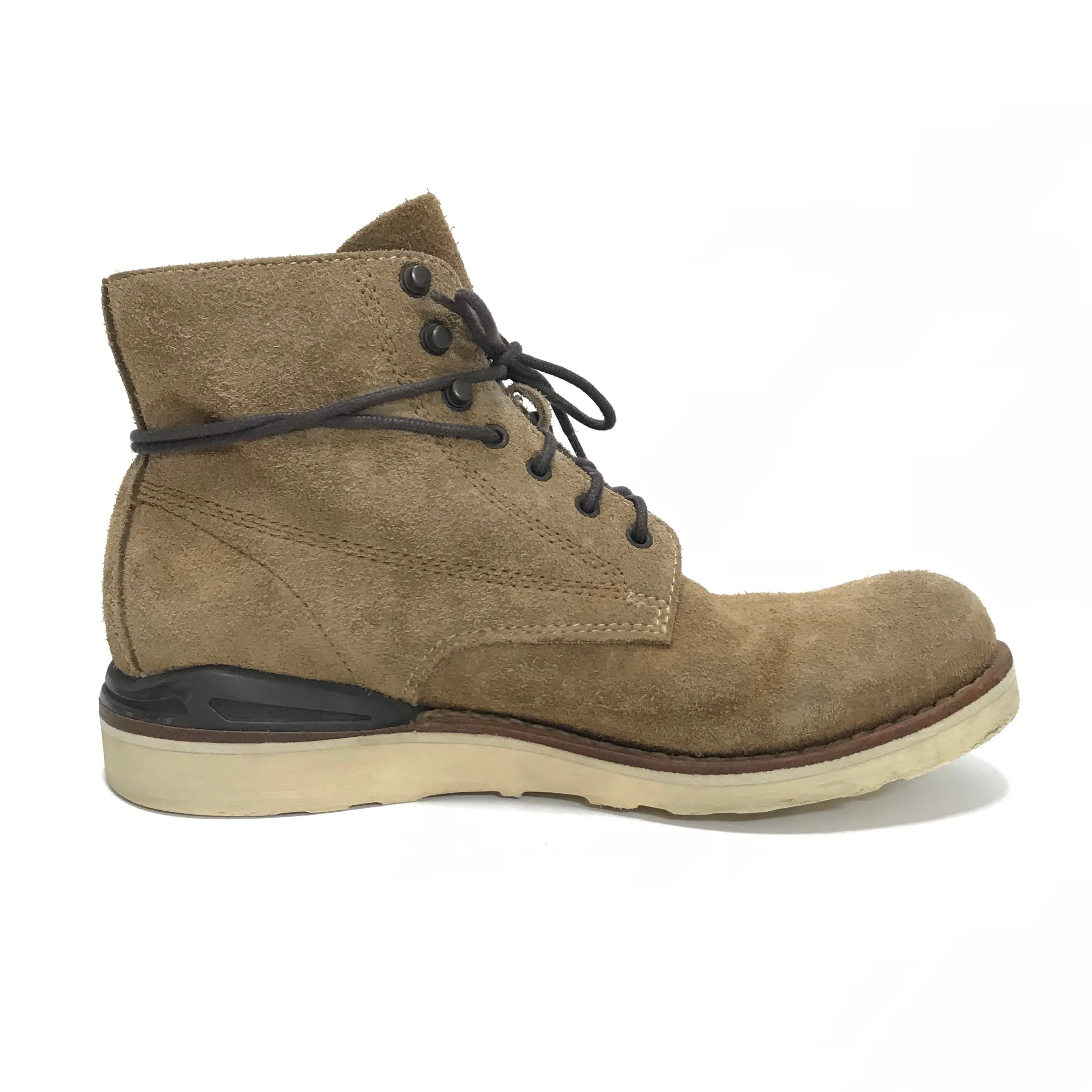 [8.5] Visvim Virgil Boots Folk Suede Lt Brown