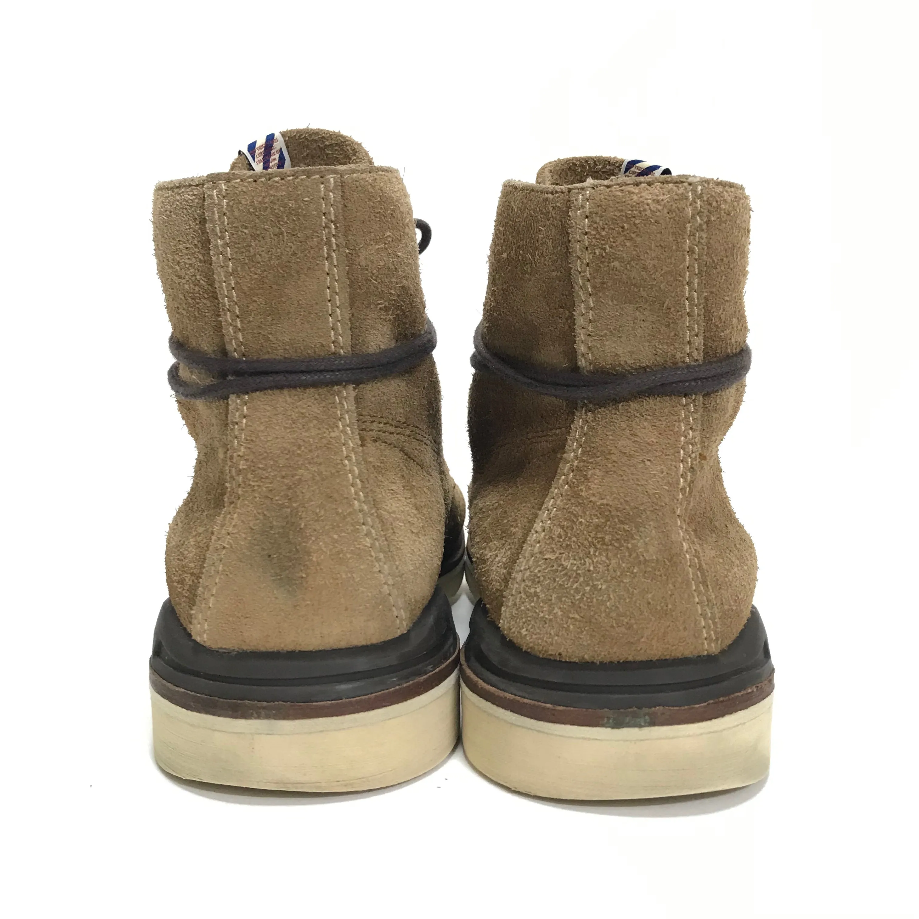 [8.5] Visvim Virgil Boots Folk Suede Lt Brown