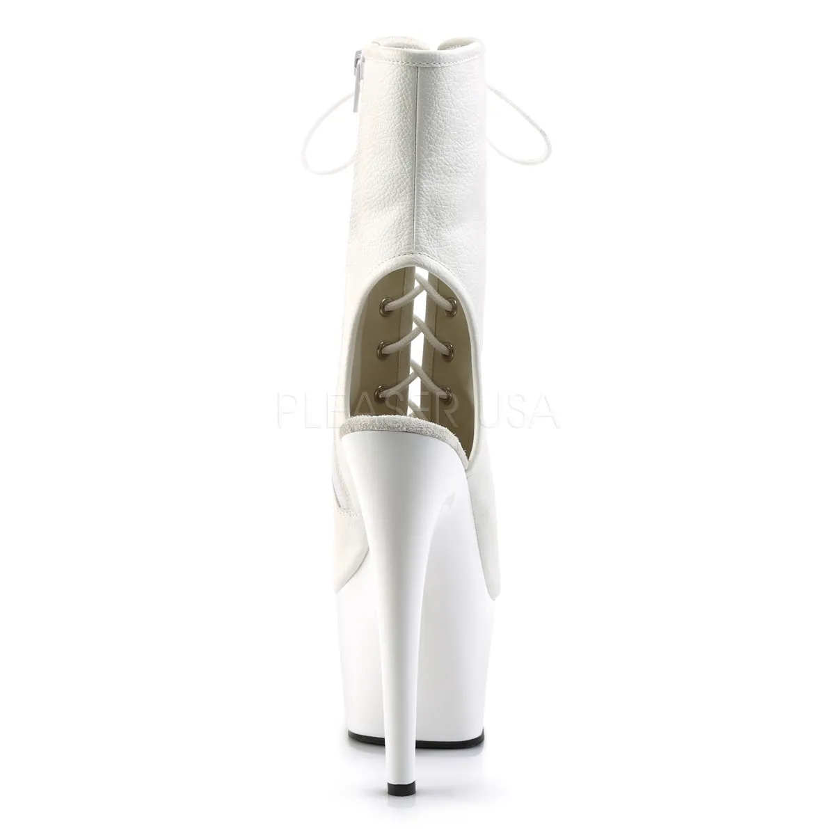 ADORE-1016  White Faux Leather/White