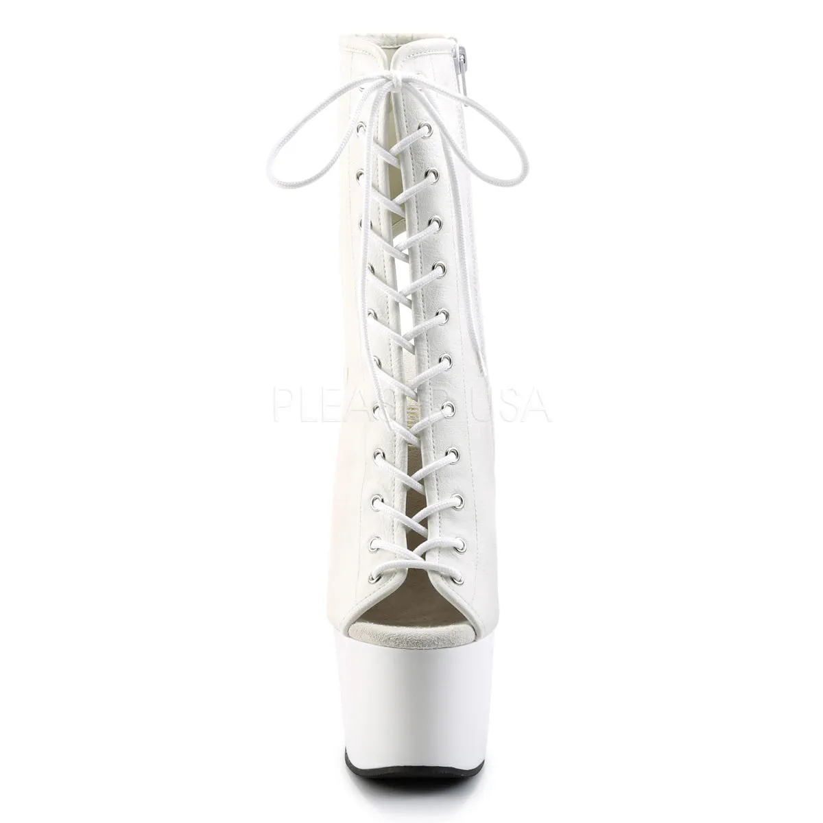 ADORE-1016  White Faux Leather/White