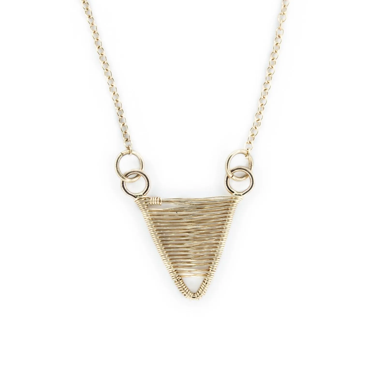 Daru - 14k Gold Tiny Shield Necklace