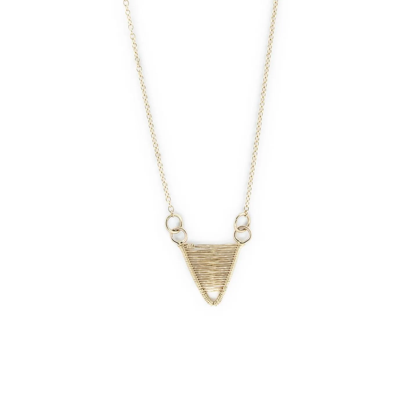 Daru - 14k Gold Tiny Shield Necklace