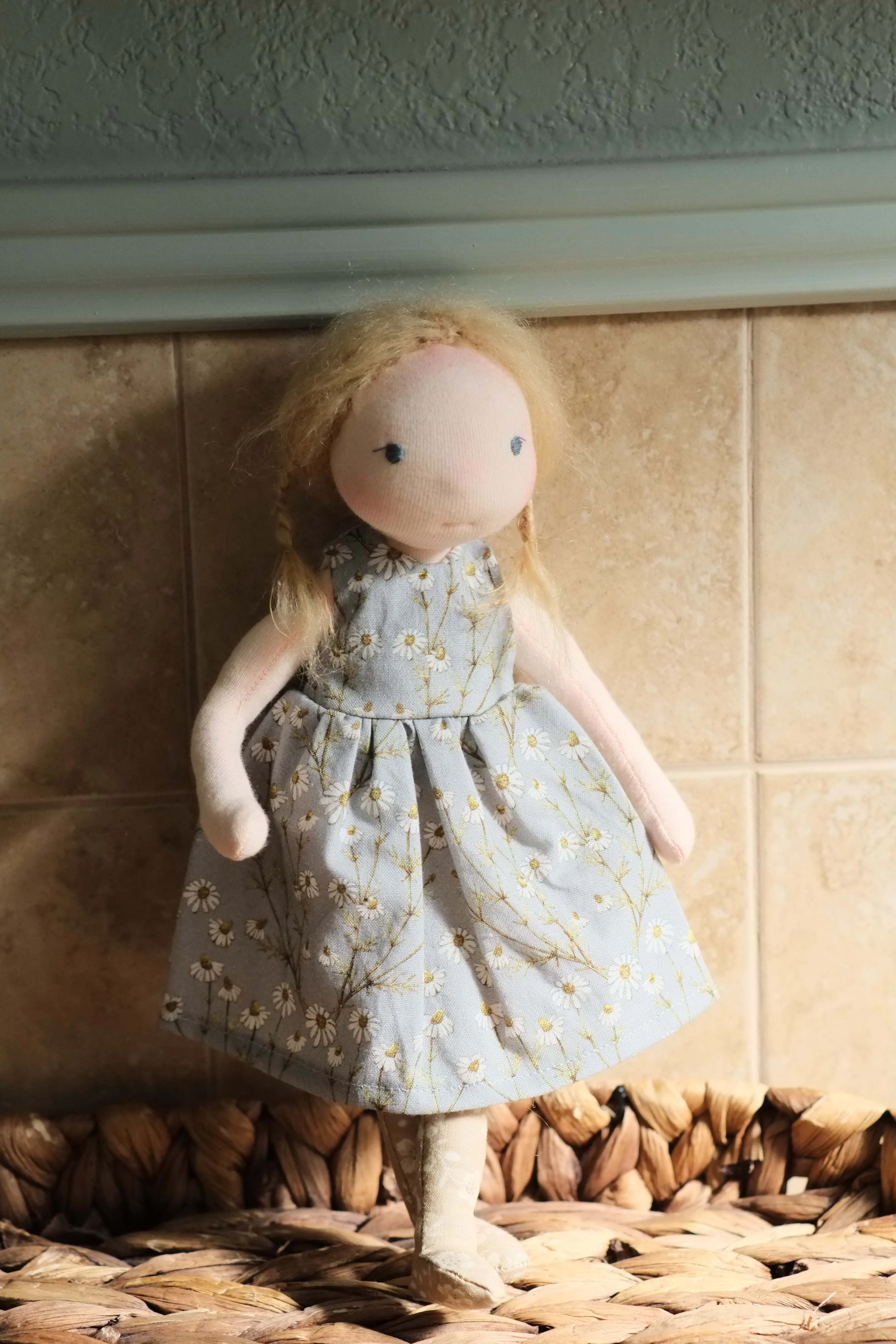 Doll Dress | Blue Floral