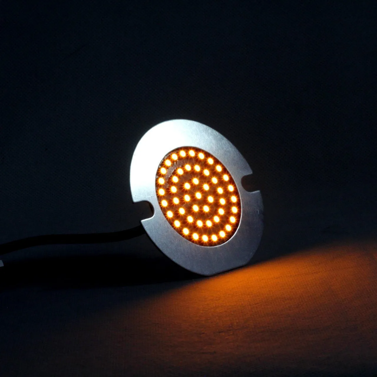 Eagle Lights Midnight Edition 3 1/4" LED Front Turn Signals with Running Lights For Harley Davidson Motorcycles