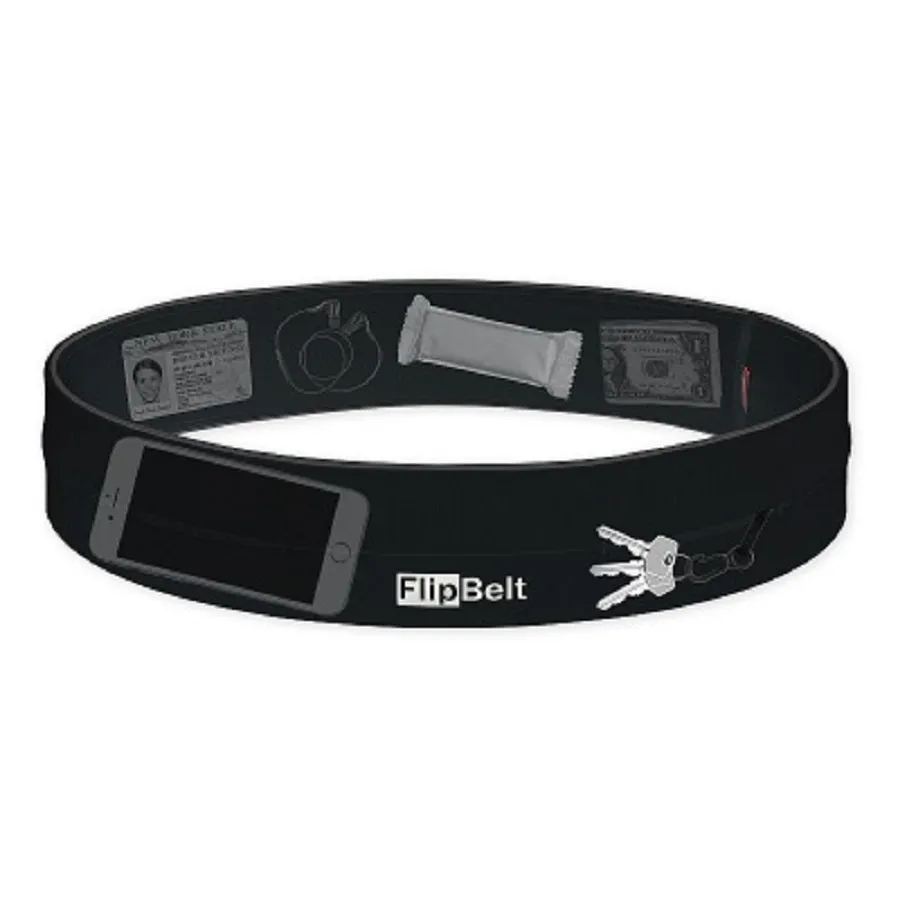 FlipBelt Classic Running Belt - Black