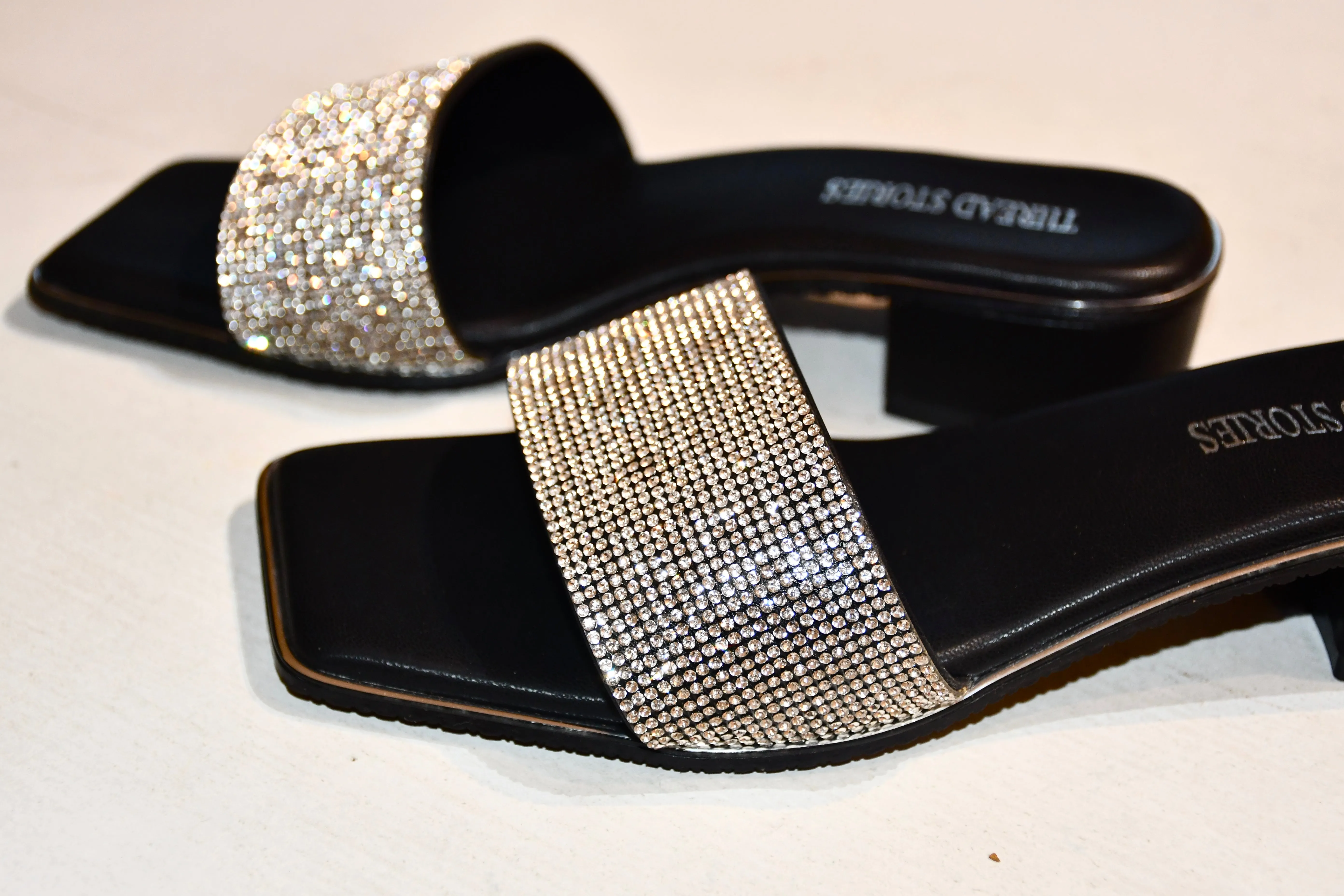 Glitter Glam (Black) Heels