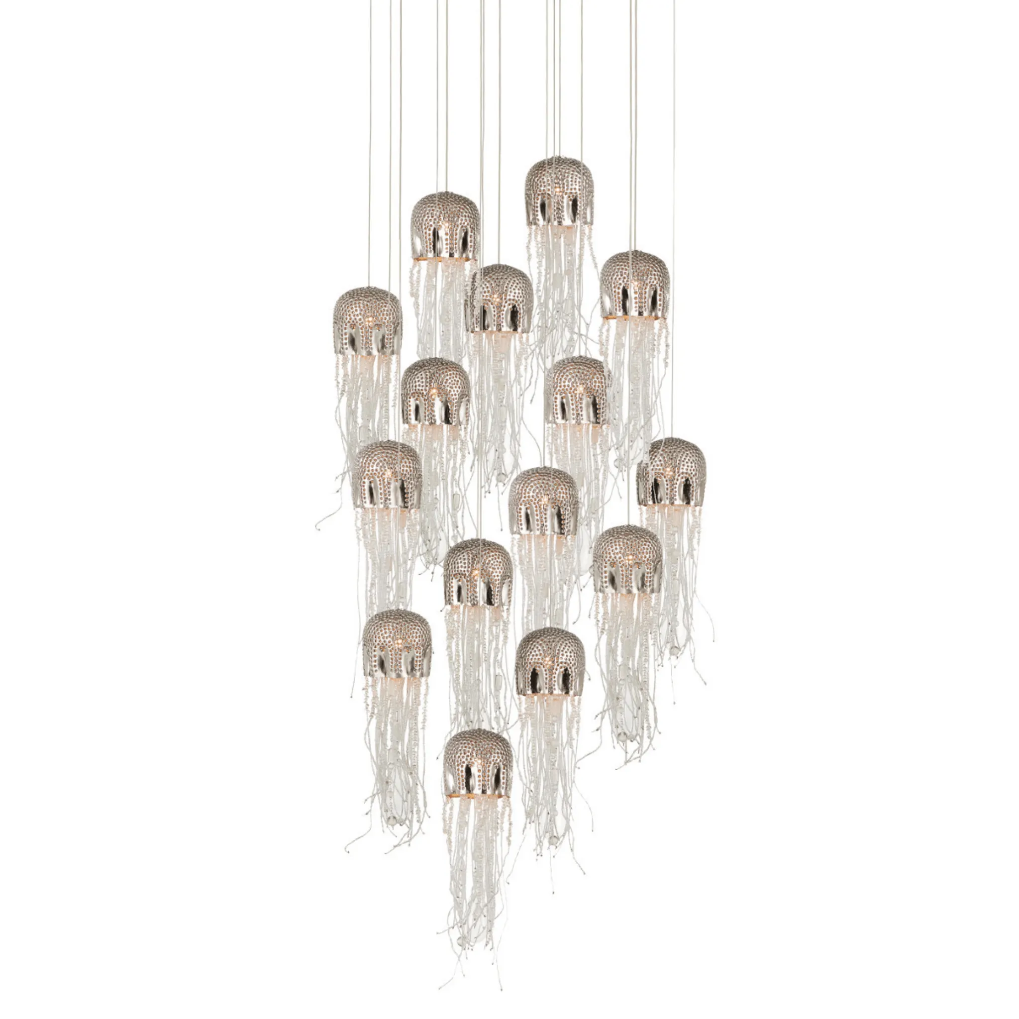 Jellyfish 15-Light Round Multi-Drop Pendant