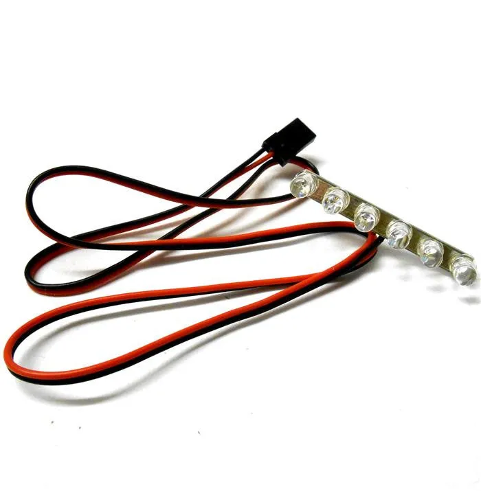 L-013 1/10 Scale Racing Car / Truck Body Shell Tail Light Kit 6v JR 6 LED Red