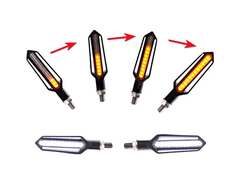 LED Motorcycle Turn Signal Indicators x 2