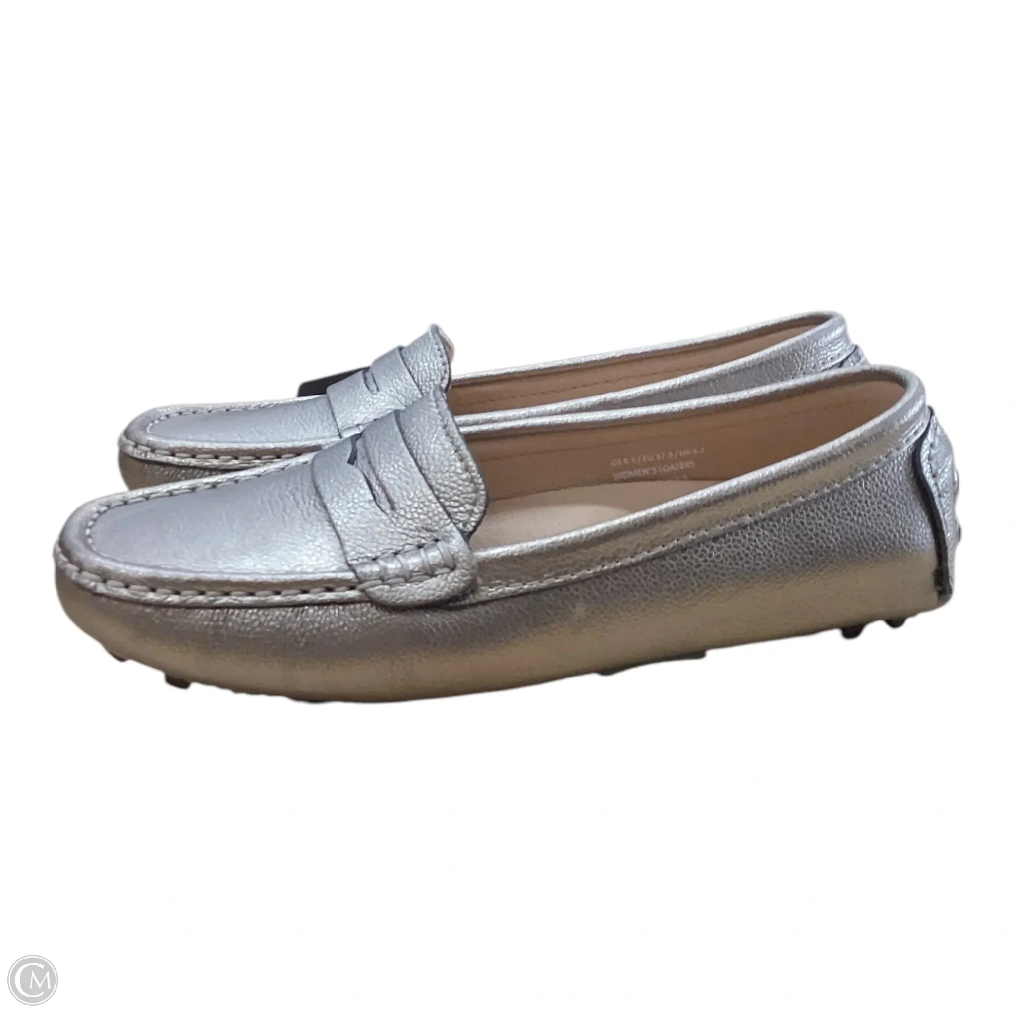 Shoes Flats By Clothes Mentor In Gold, Size: 6.5