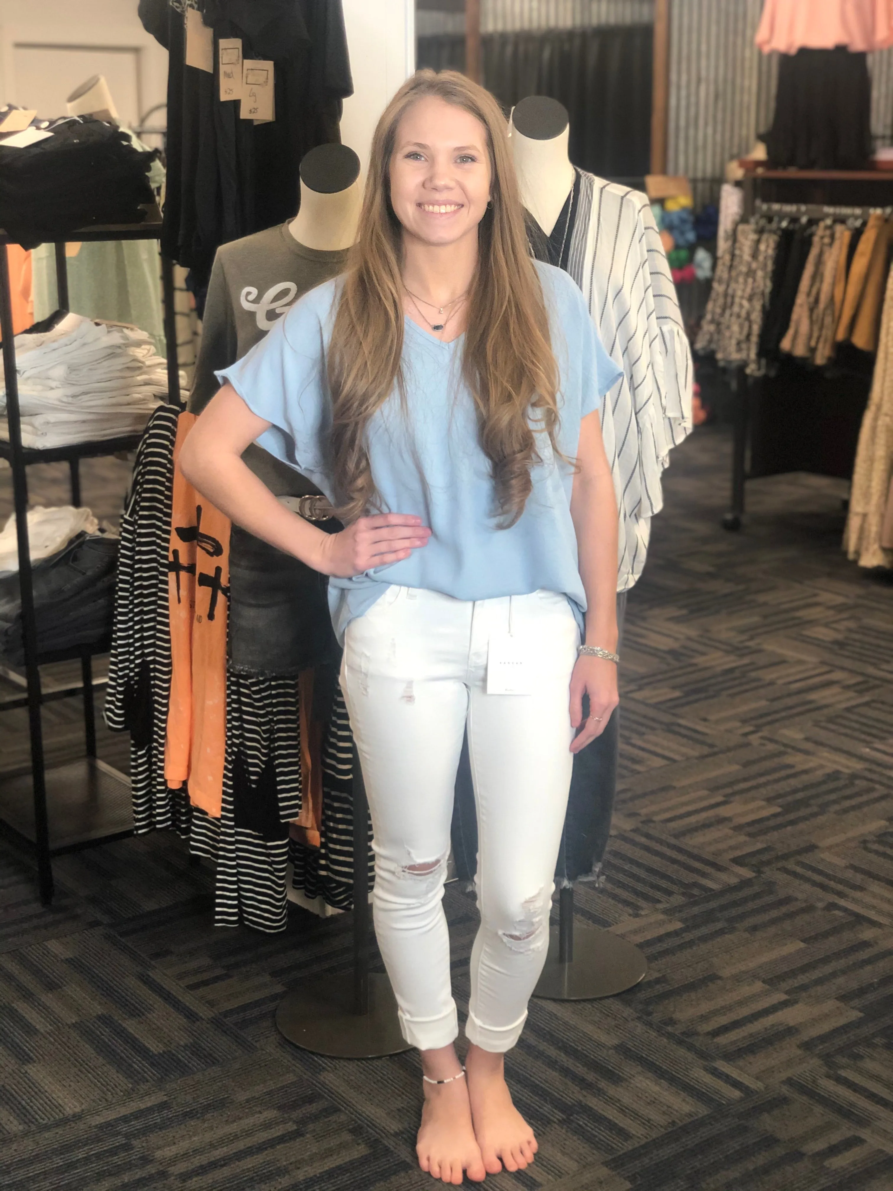 Skylar V-Neck Top with pocket