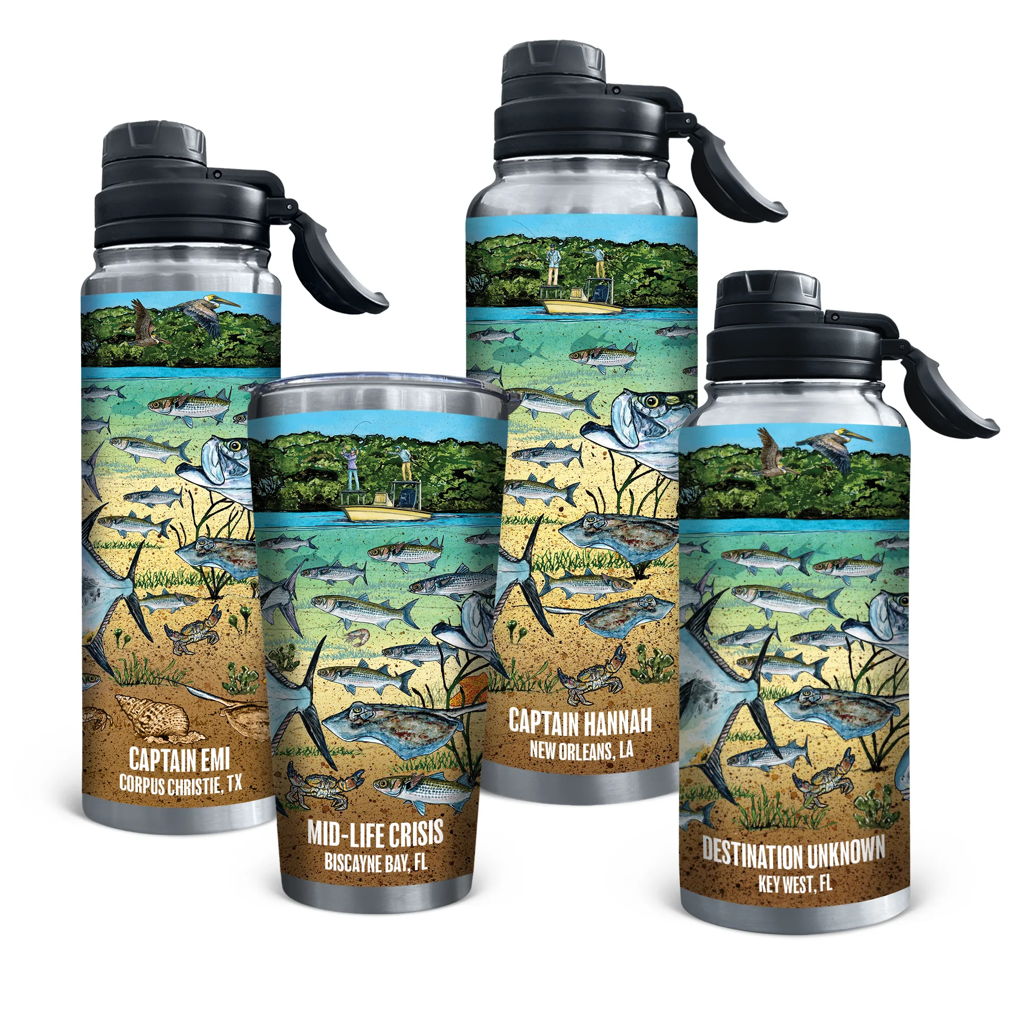 Slammin' 360 - Tarpon/Permit Stainless Steel Drinkware