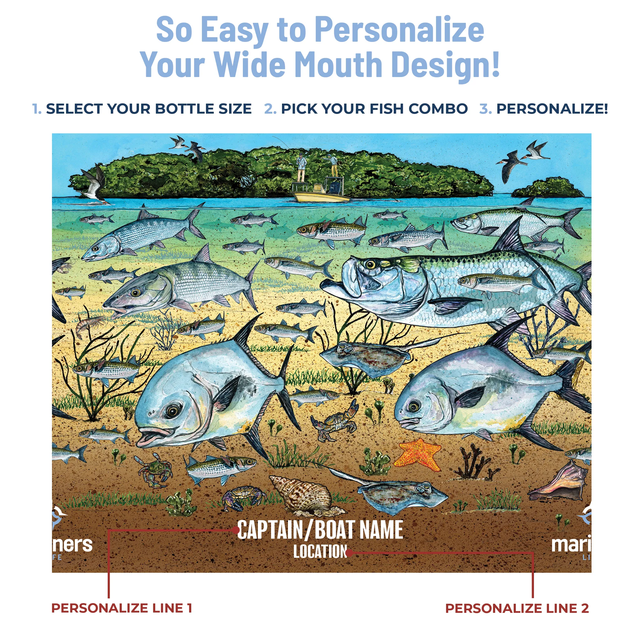 Slammin' 360 - Tarpon/Permit Stainless Steel Drinkware