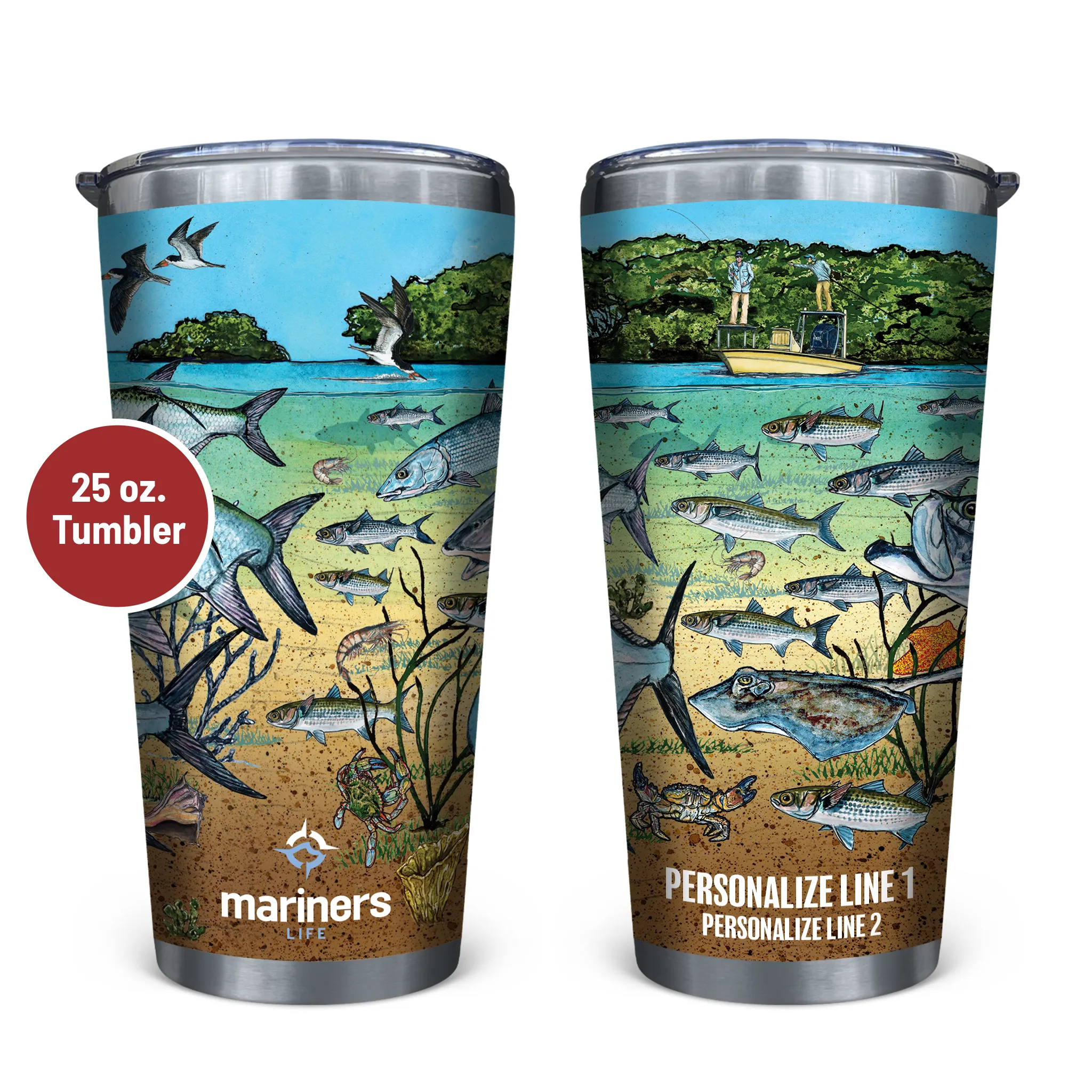 Slammin' 360 - Tarpon/Permit Stainless Steel Drinkware