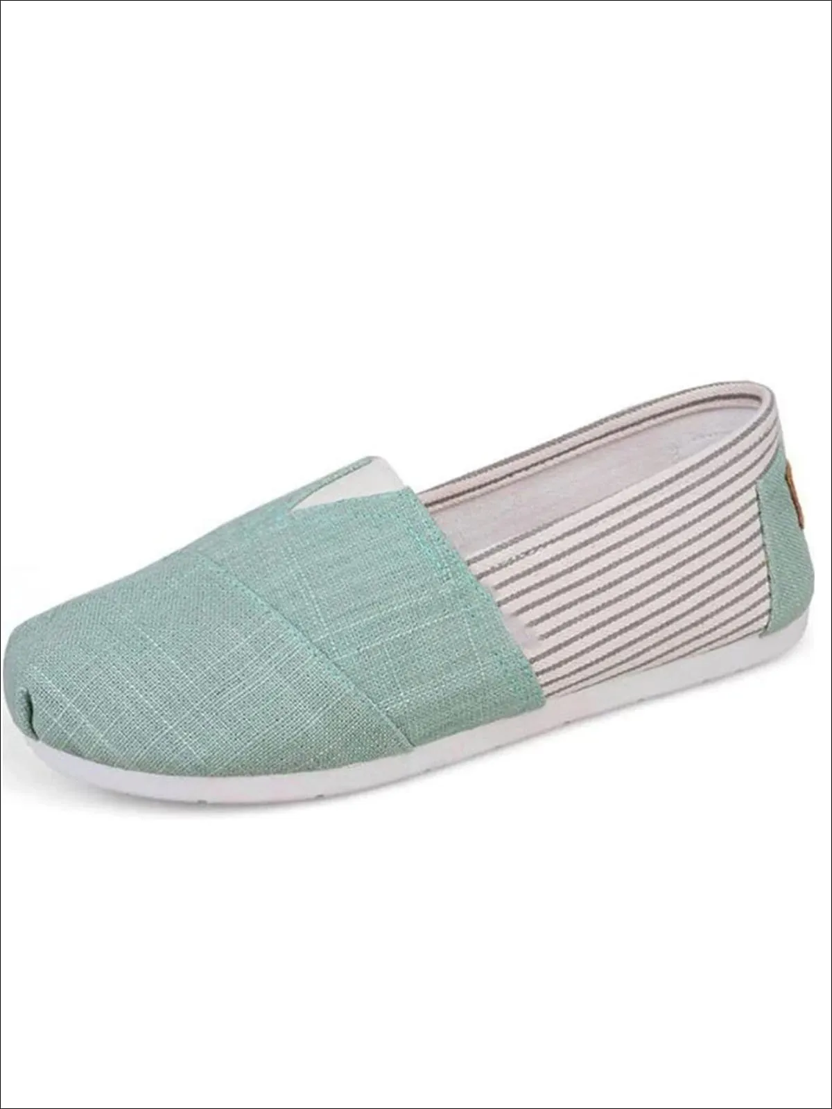 Women's Fashion Striped Canvas Shoes By Liv and Mia